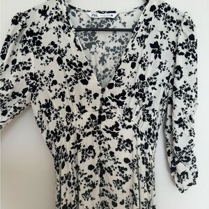 Zara Black and White Dress!